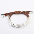 Newest design alloy band handmade bracelet